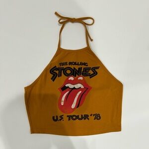 Bravado The Rolling Stones Halter Crop